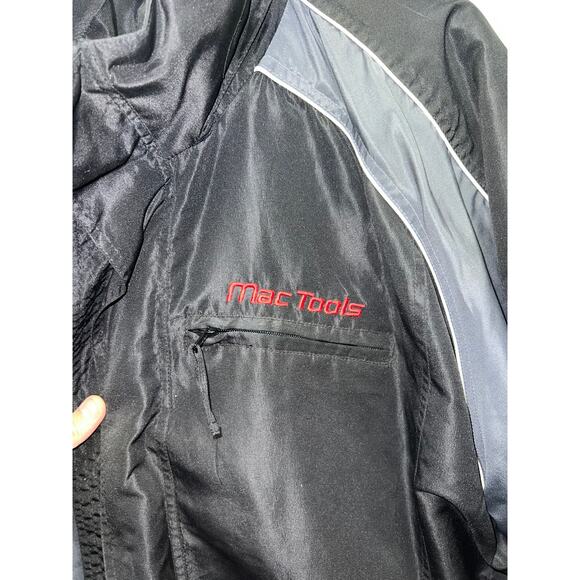Vintage Mac Tools Jacket Professional Mechanic Nylon Shell Black Workwear 2XL - Picture 4 of 11